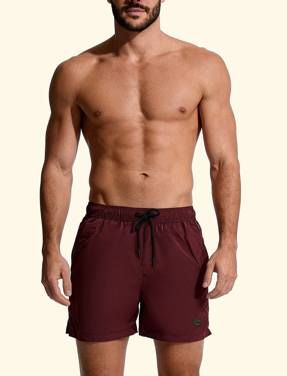 Pantaloncini da bagno F*k FK26-SM5007BD Bordeaux Uomo