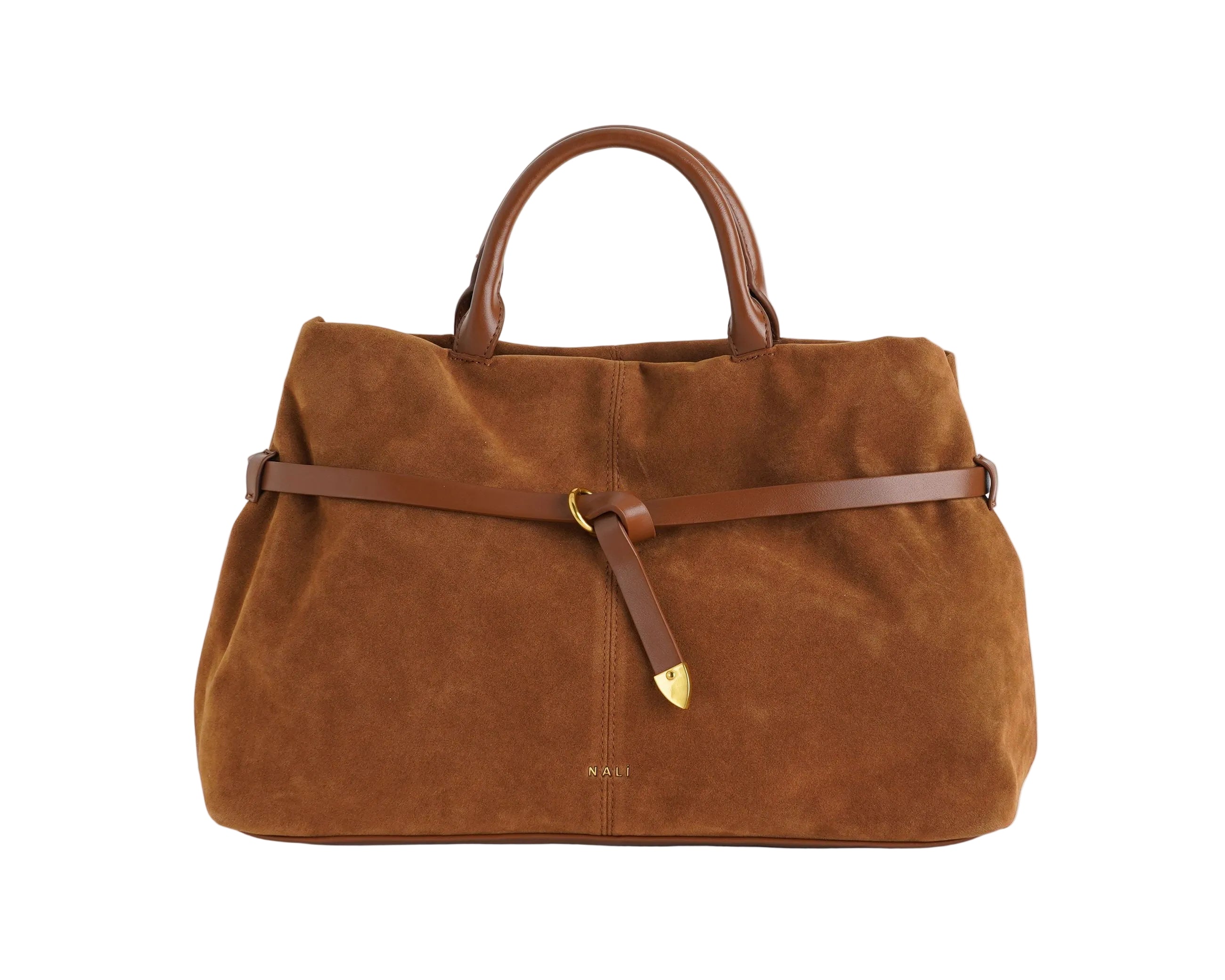 Borsa a mano NALÌ ARBS0043 NOCCIOLA - clip magnetica, tracolla rimovibile, donna