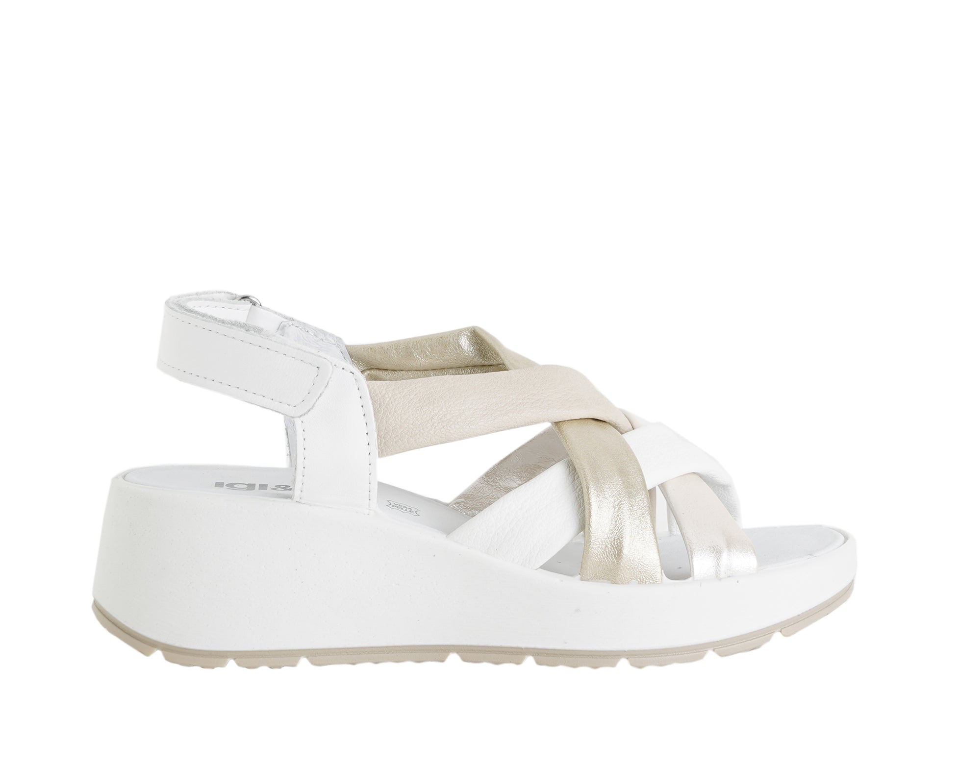 Sandalo con zeppa Donna