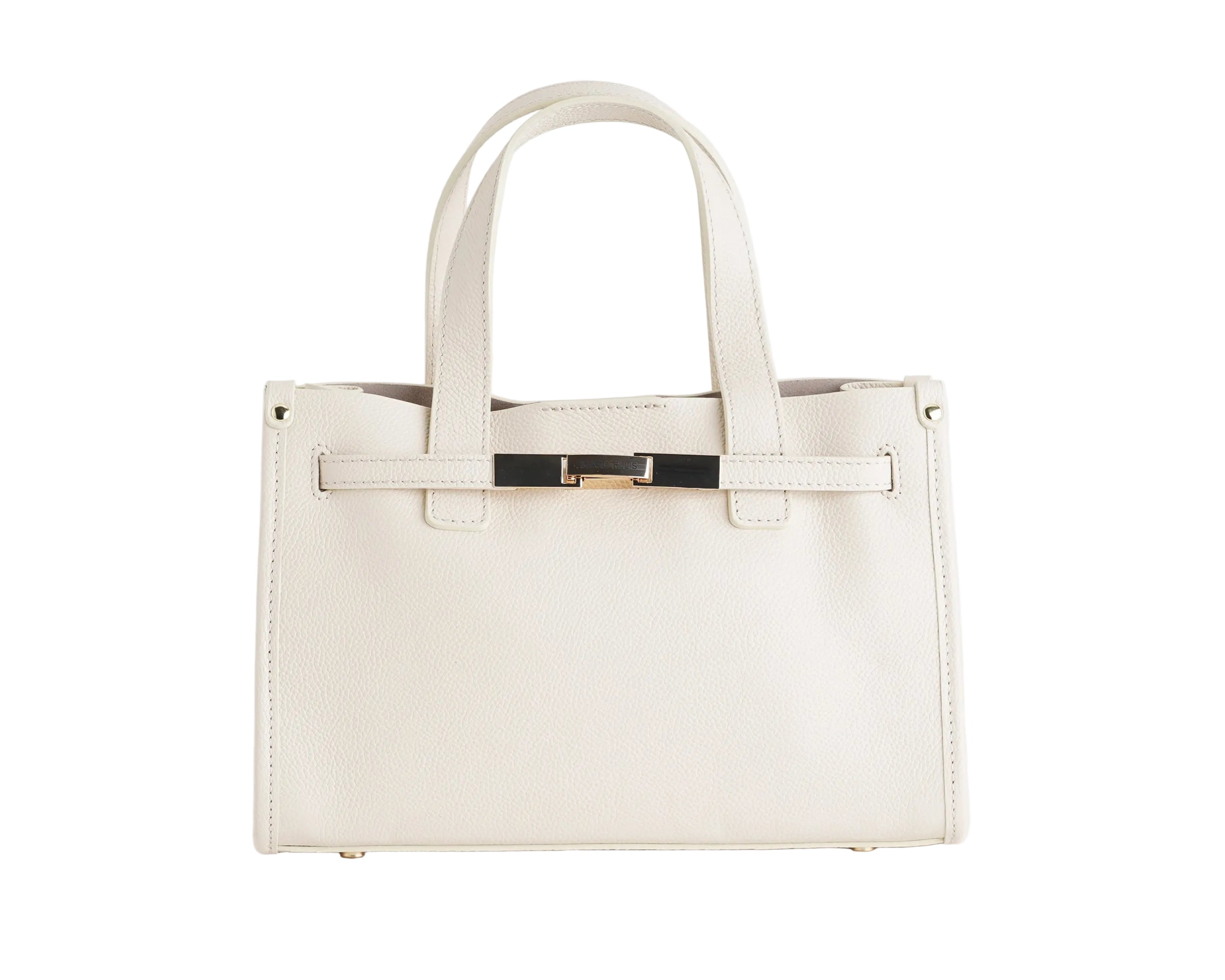 Borsa a spalla Marc Ellis Cassiope S Do Donna Beige Gold - Vista frontale