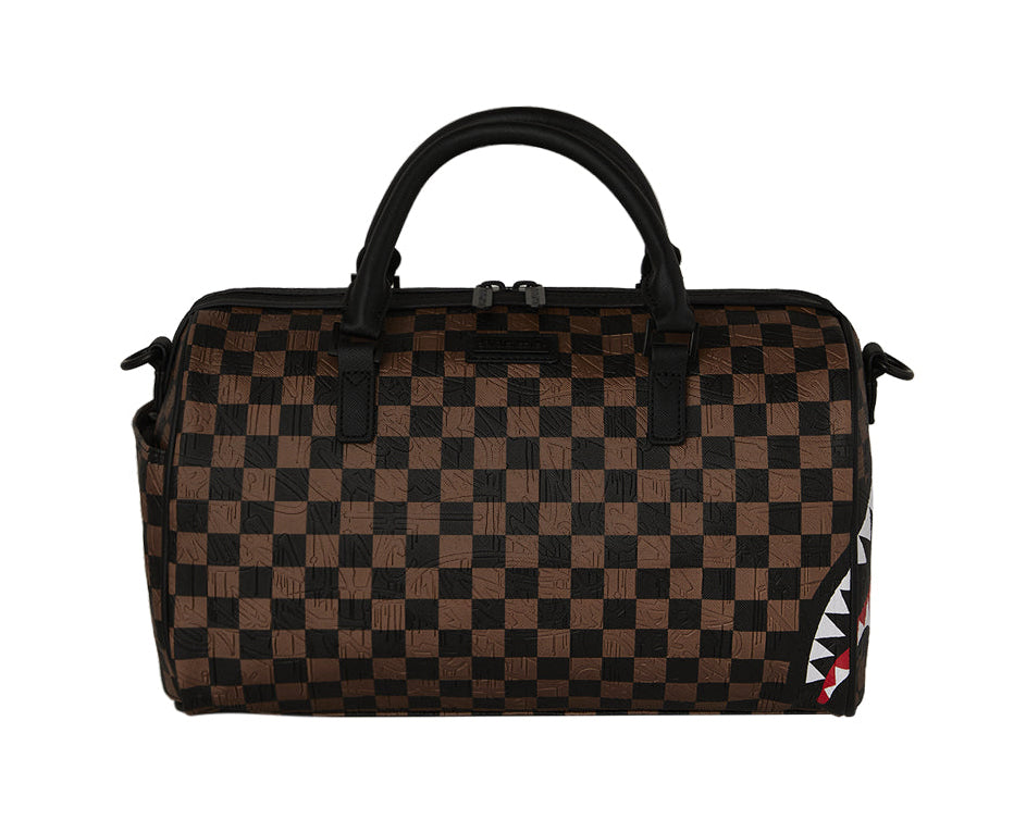 Borsa a bauletto SPRAYGROUND CHECK 2 EMBOSS MINI DUFFLE 910D8236NSZ Unisex Uomo Donna