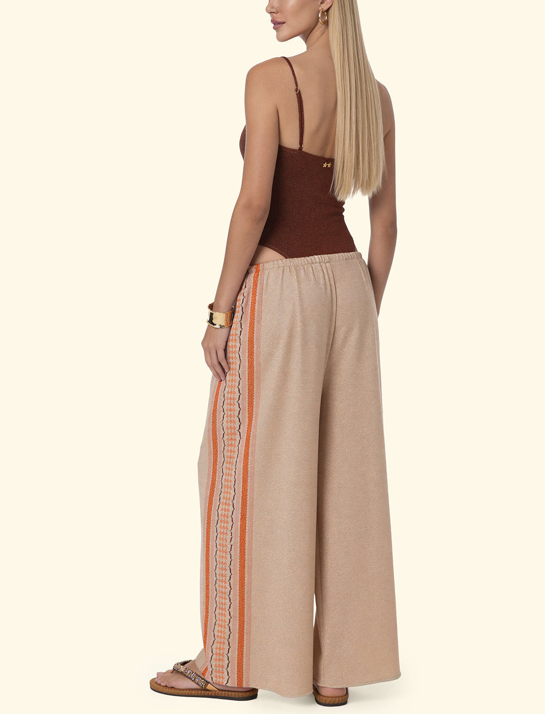 F**K FK26-SW0749X67 pantalone in lurex Fantasia