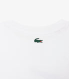 T-shirt Lacoste TJ0803 bianco unisex bambino - coccodrillo XXL stampato, tecnologia Ultra Dry, taglie 8A-16A