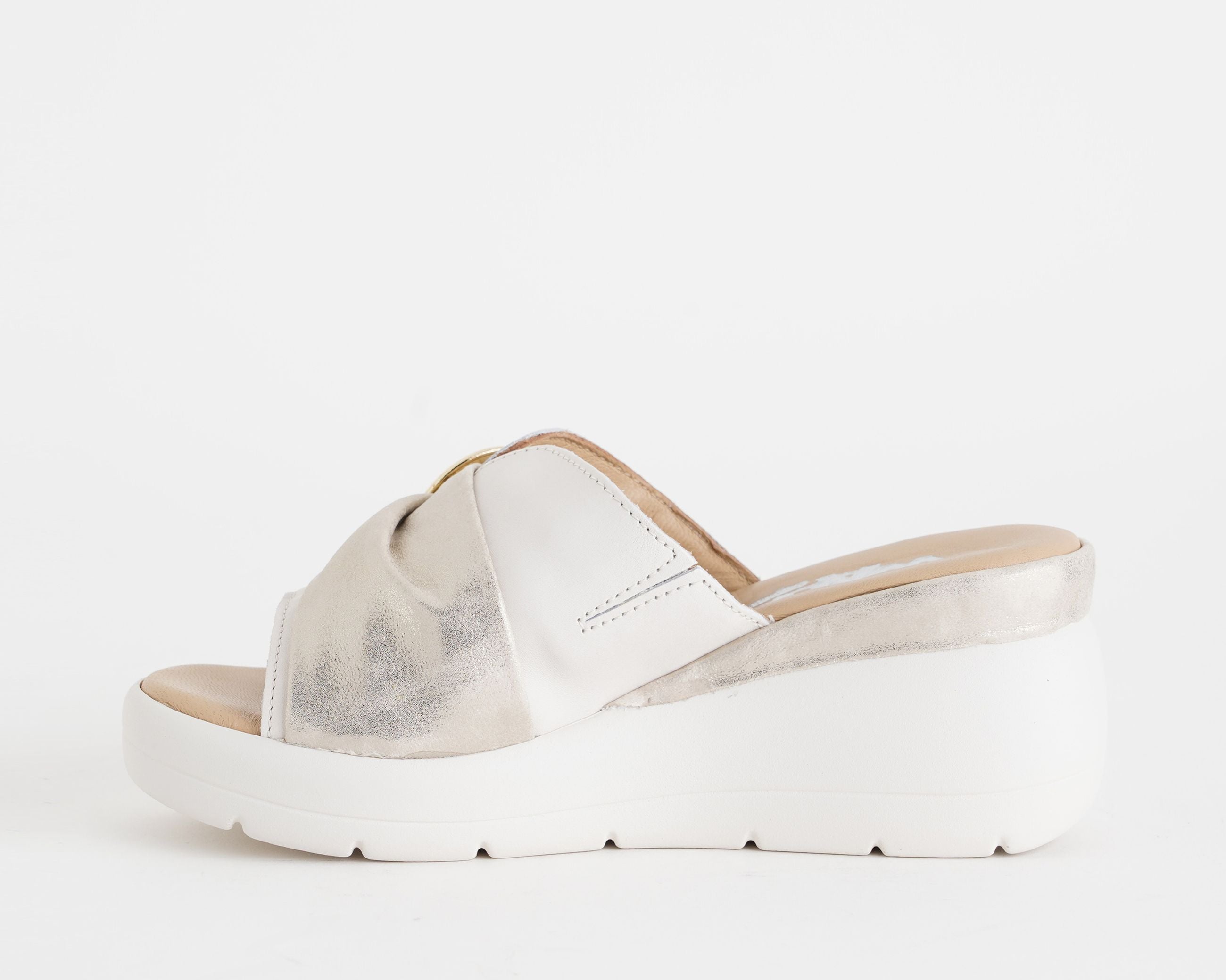Sandalo con zeppa MELLUSO 019275 Bianco