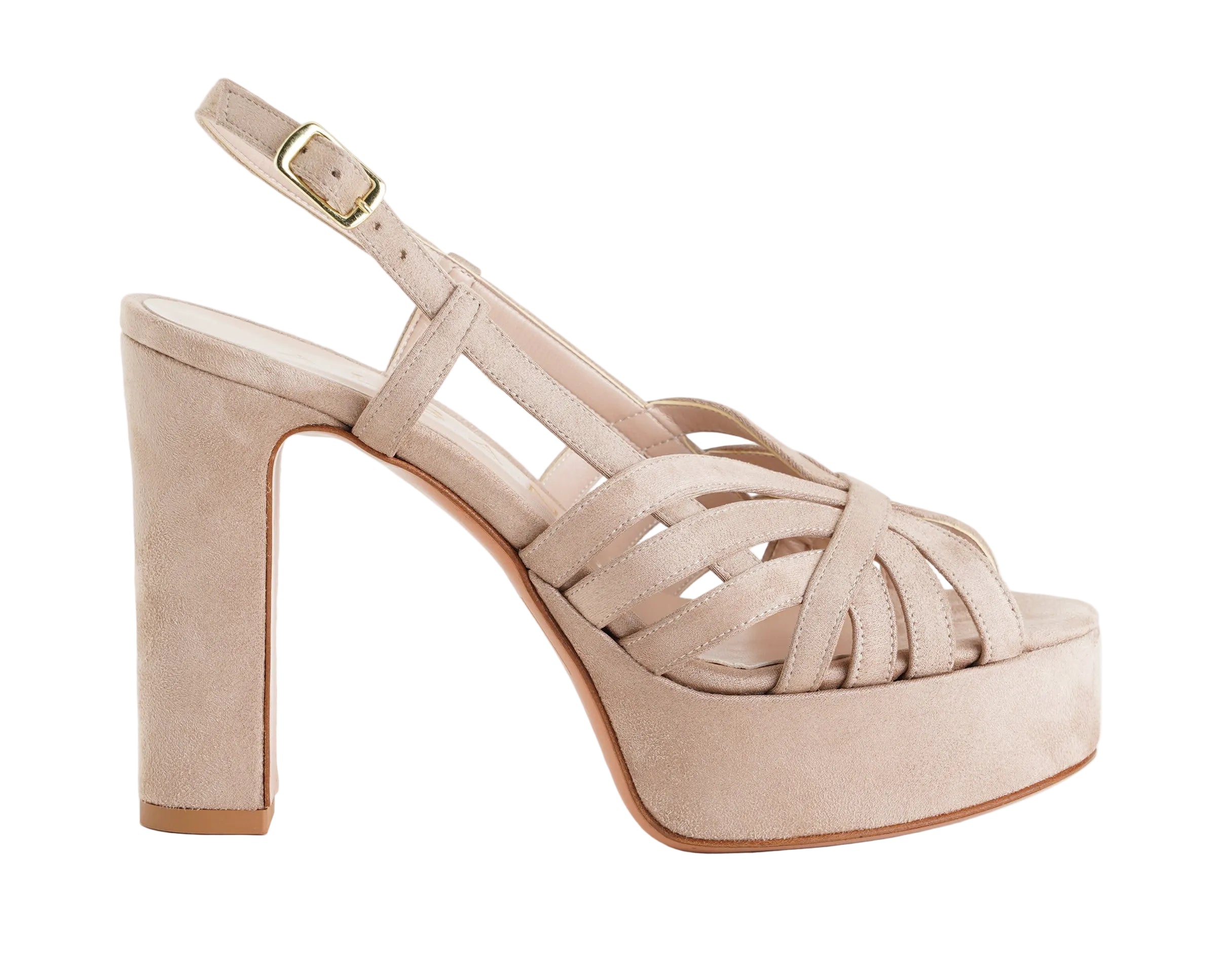 Sandalo con platform Albano 5565 Nude Donna