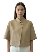 Blazer Cropped Boxy Vicolo TAB1865 Desert
