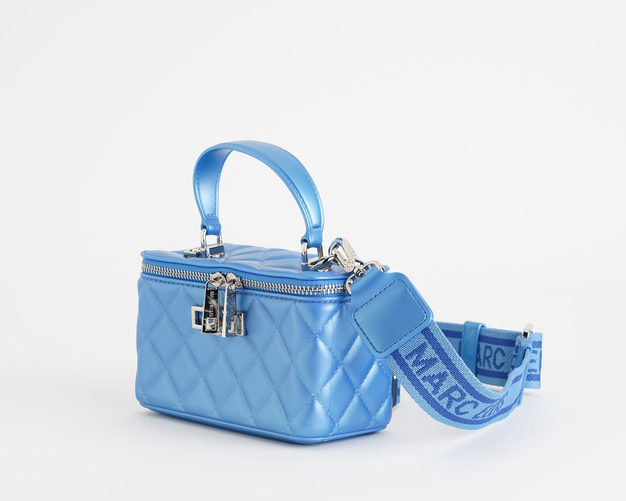 Borsa a mano Marc Ellis Flat Sunkiss Donna Sky Bloom Silver - Vista laterale