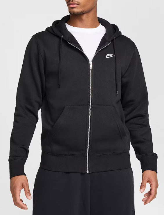 Felpa NIKE CLUB HOODIE FULL ZIP FN3861-010 Uomo