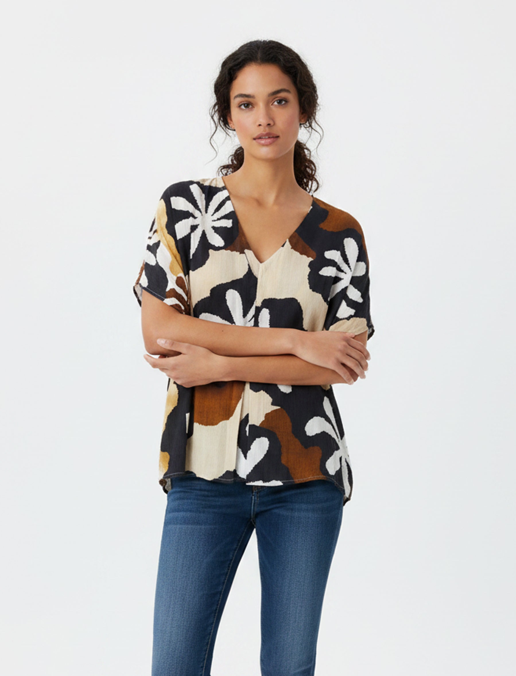 Blusa Anonyme Daisy A46SB091 Beige