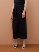Pantaloni larghi stile pareo Lola Casademunt MS2614025 Nero