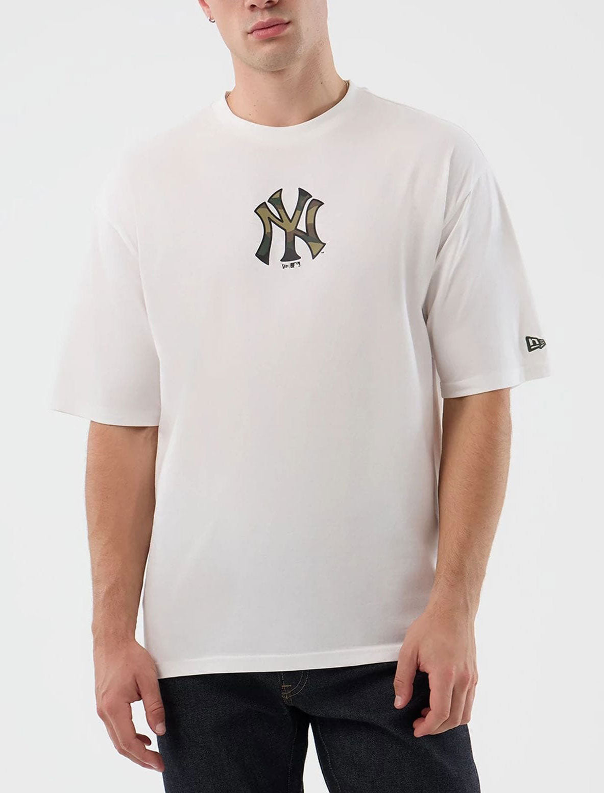 T-Shirt Oversized New Era New York Yankees MLB Infill  60856215 Bianca Uomo