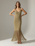 Abito in maglia Aggel SS63111K Bronze 