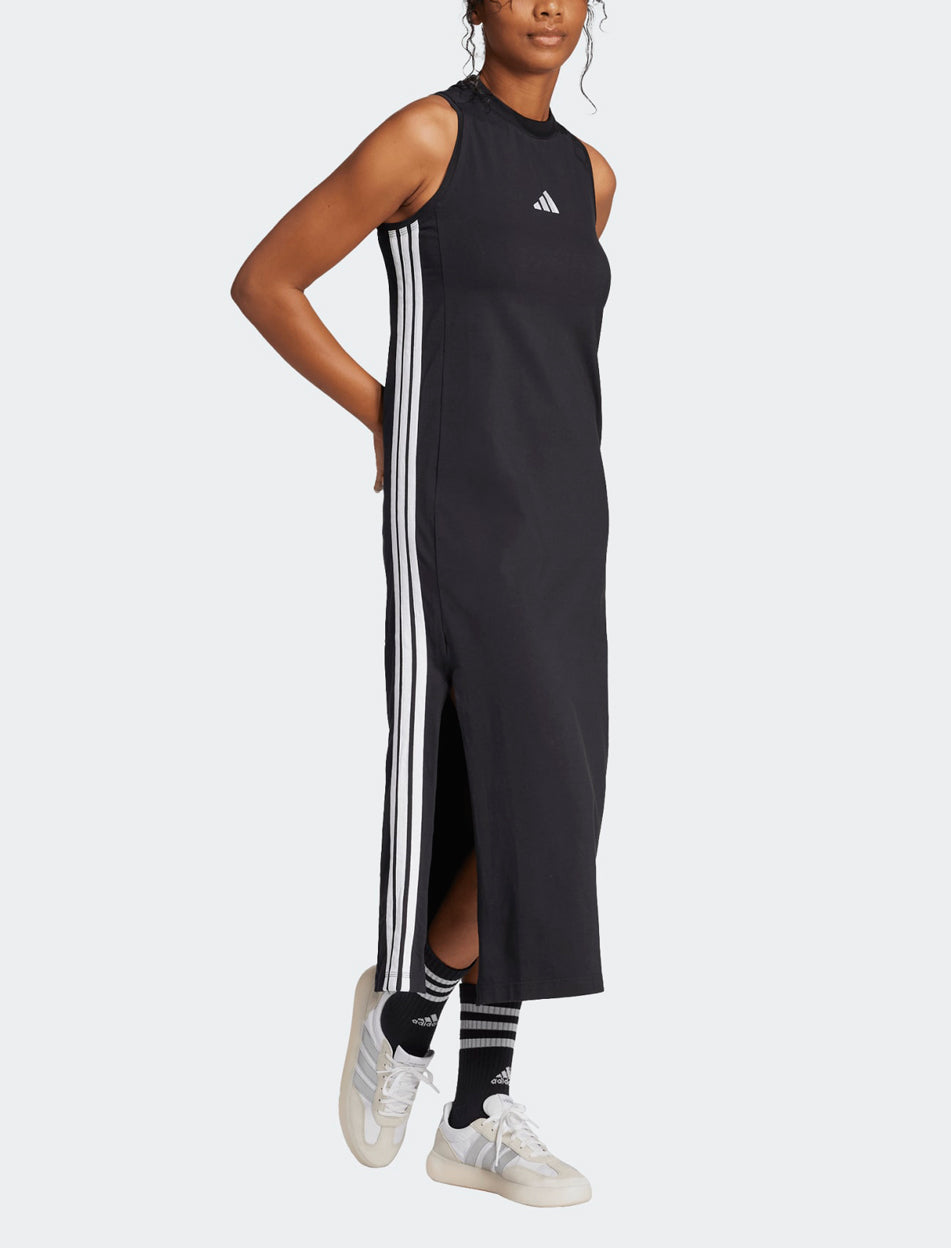 Abito ADIDAS Essentials 3-Stripes Long Racerback JE1208 Nero Donna