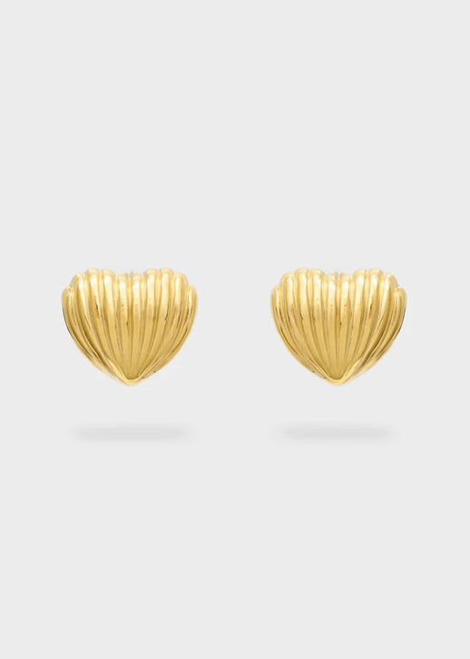 Orecchini Nalì Cuore Zigrinato LNOR0121 Oro 