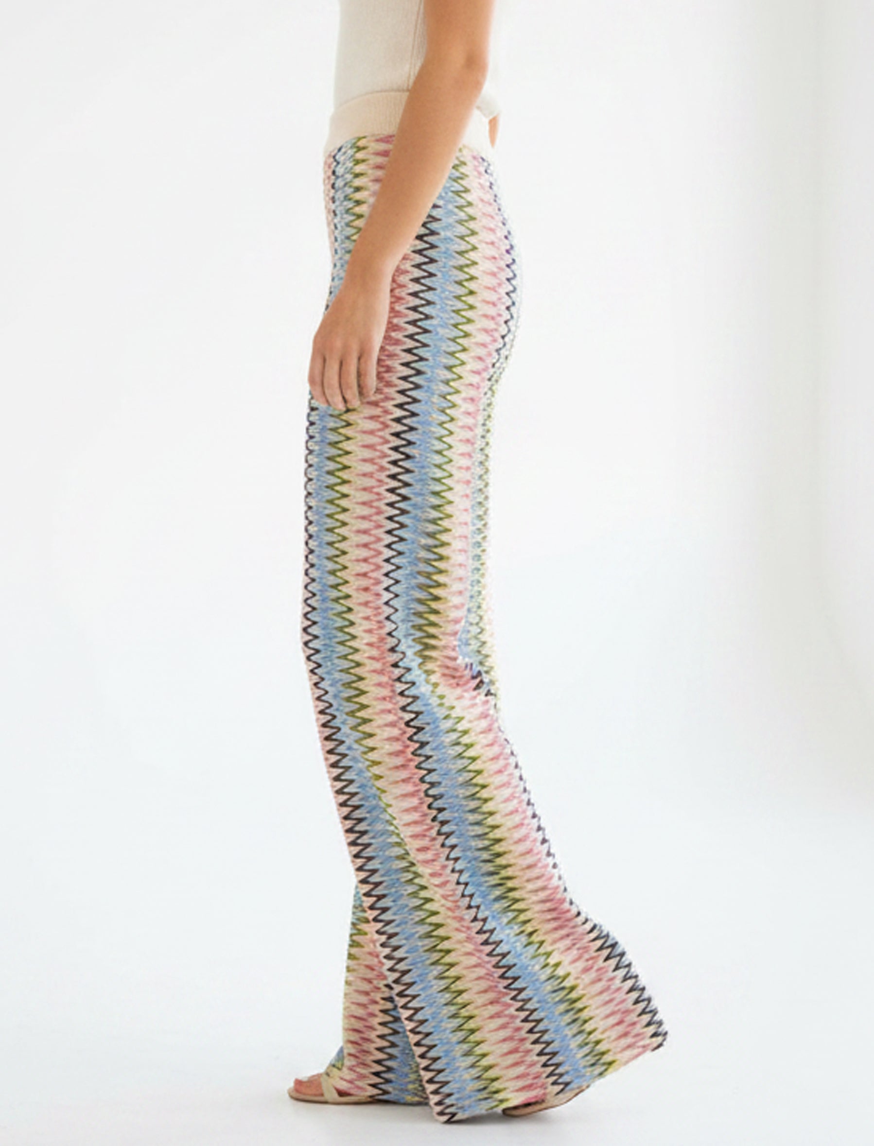 Pantaloni a zig-zag Aggel SS64120KF Multicolore