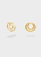 Orecchini NALÌ LNOR0132 ORO - doppio intreccio, acciaio placcato 18K, donna