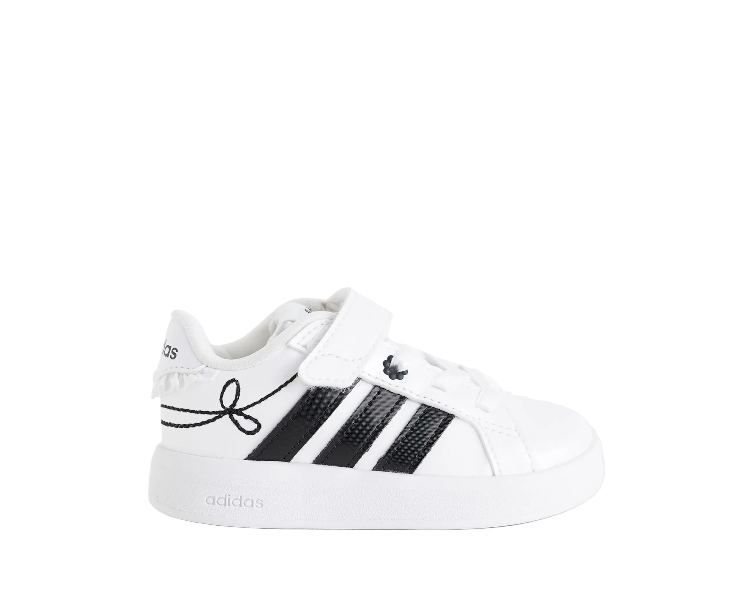Sneakers Adidas Grand Court 3.0 Girls Infant Cloud White/Core Black/Hi-Res Yellow 