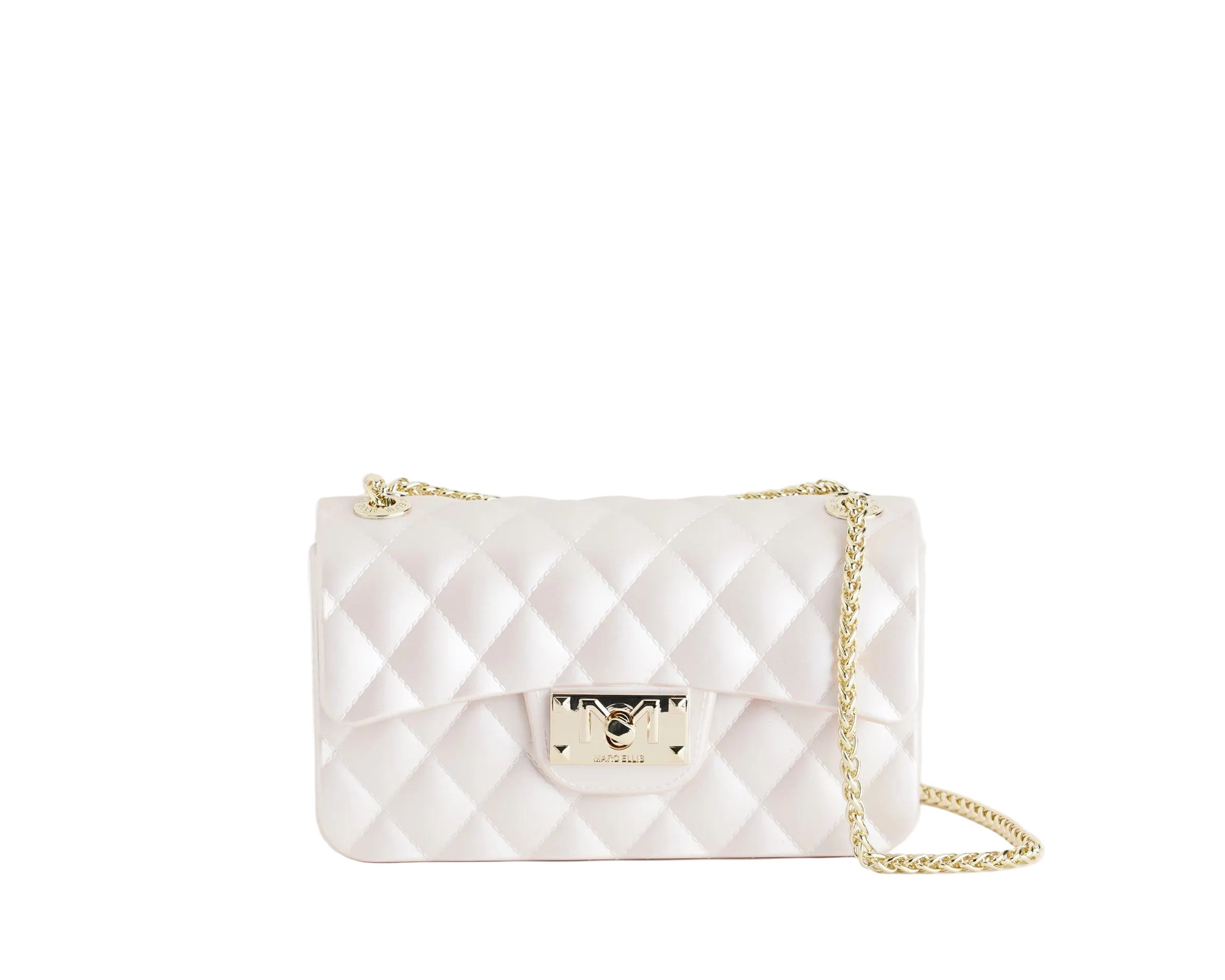 Borsa a spalla Marc Ellis Flat Falcon XS Donna Light Rose Light Gold - Vista frontale