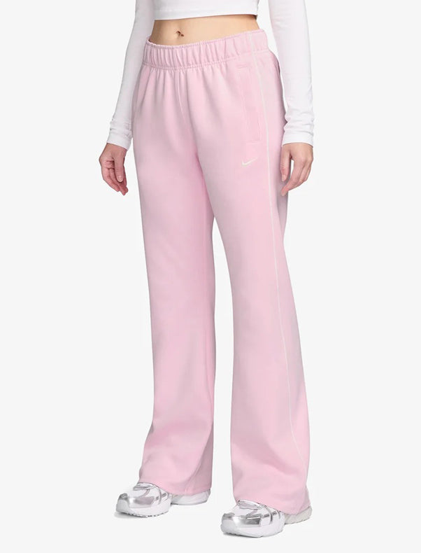 Pantaloni slim fit a vita media in maglia Nike Windrunner Sportswear HJ1016-663 Pink Foam/Sail/(Sail) Donna