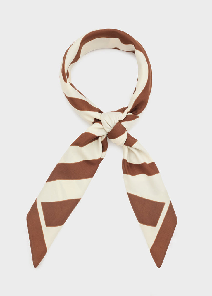 Foulard NALI' Zebra BOSC0172 Marrone Donna