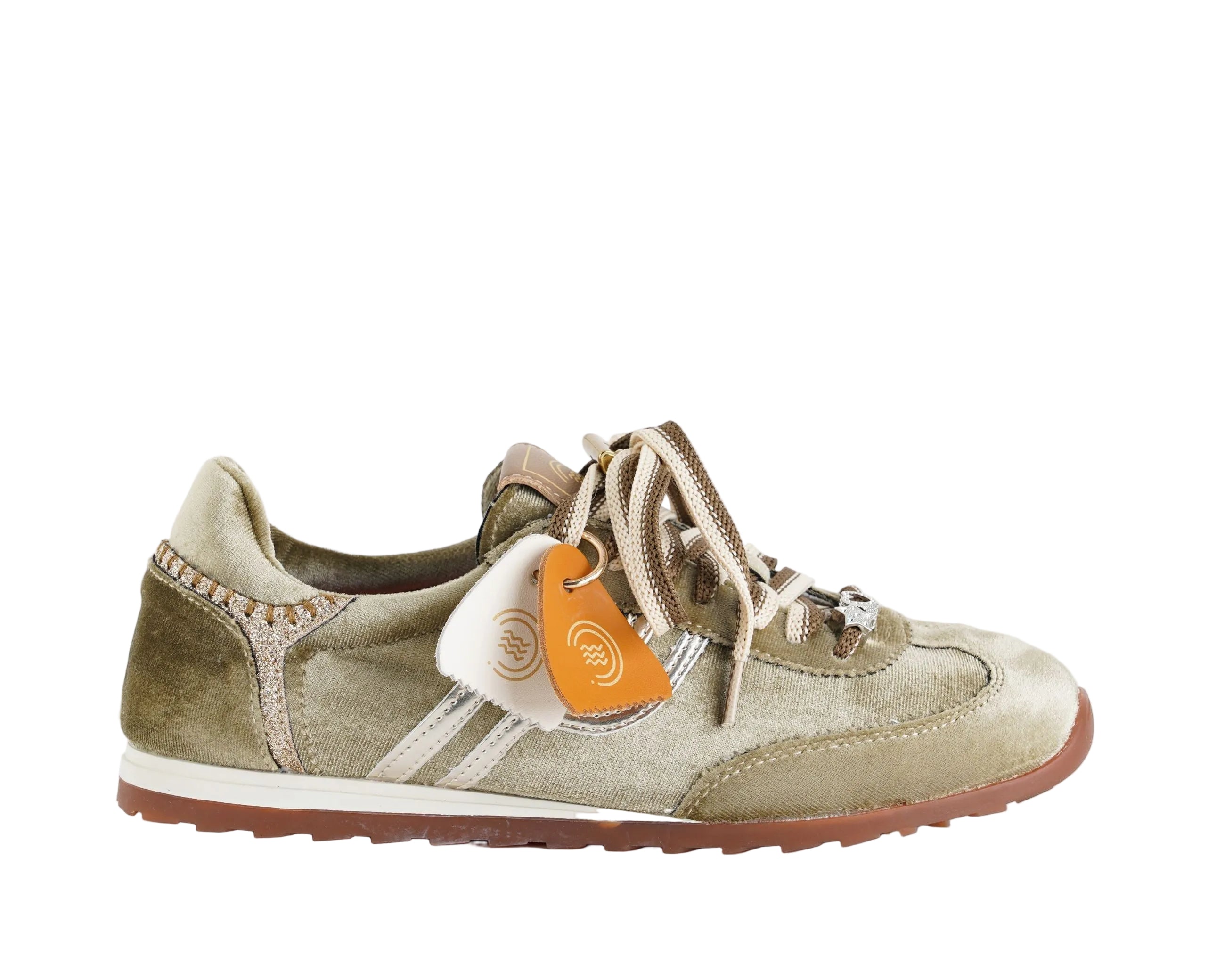 Sneakers in velluto Prima Base 52595 Donna