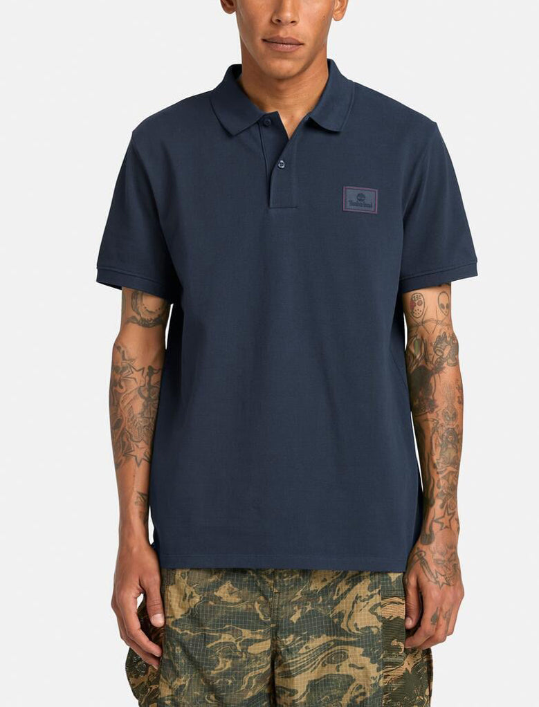 Polo Timberland Silicon Badge TB0A6HTY4331 Dark Sapphire Uomo