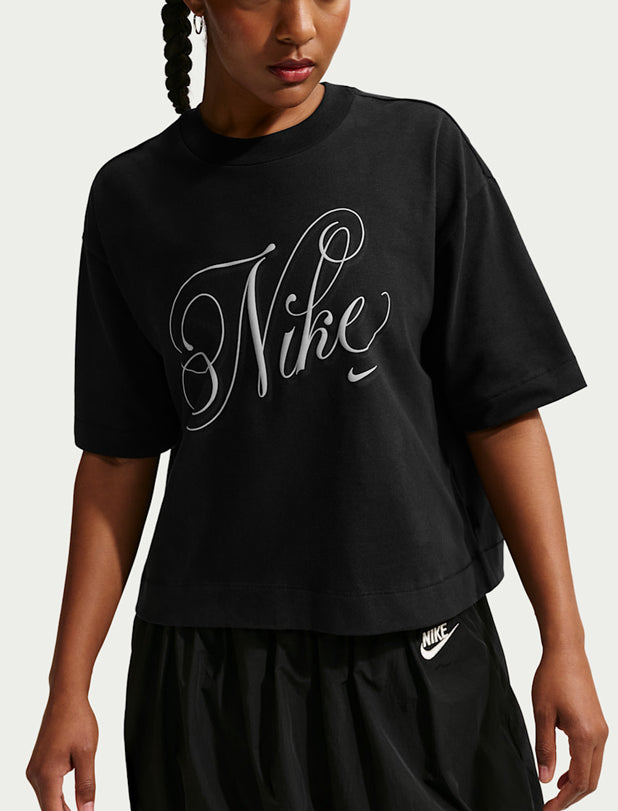 Maglietta oversize a maniche corte Nike IH7607-010 Black Donna