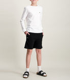Shorts Lacoste LCB Core French Terry 947447-k96 Nero Unisex bambino