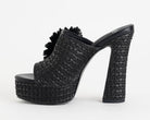 Sandalo alto con plateau Exe 2640-01  Nero