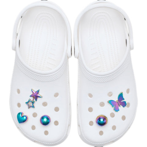 Jibbitz Crocs Iridescent Meta 5 Pack CR.5861 JIB multicolore iridescente - Accessori scarpe Crocs unisex