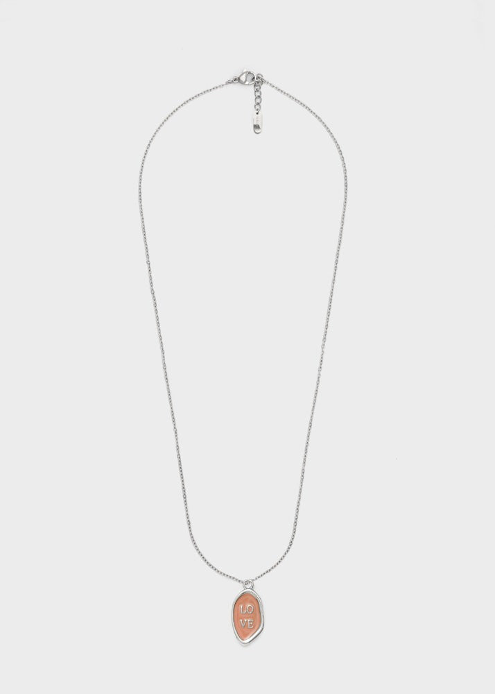 Collana con pendente Nalì Love EMCL1332 Argento/Rosa Donna