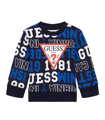 Felpa girocollo GUESS Attitude bambino cotone multicolore