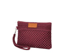 Mini Pochette Me Fui SW0055-PL in rafia Plum Donna