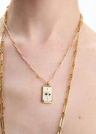 Collana Nalì Cordis con Pendente Cuore LNCL0196 Oro/Panna
