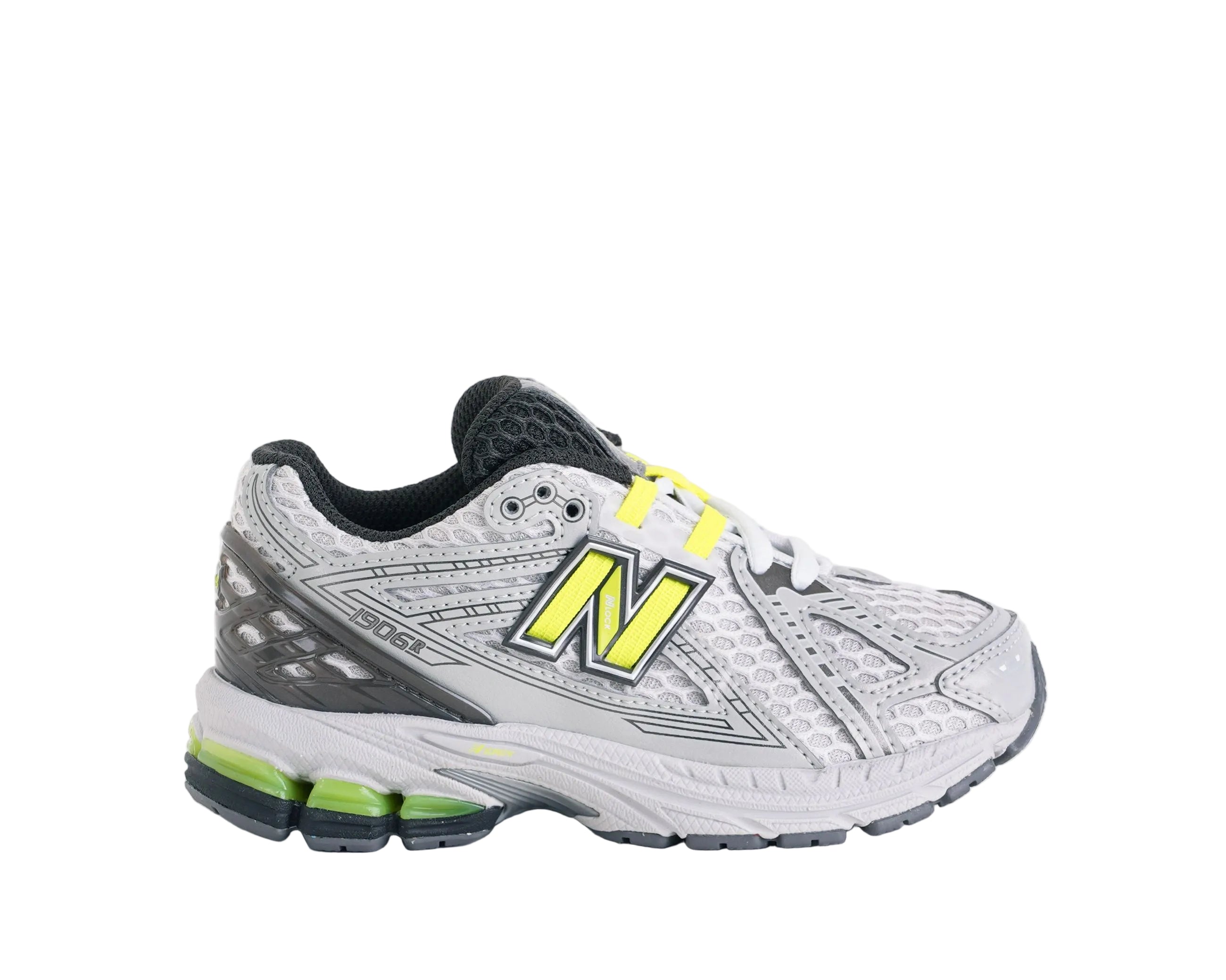 Sneakers Lifestyle New Balance 1906 Lace P190662Y Black metallic/Alcaline green Unisex bambino