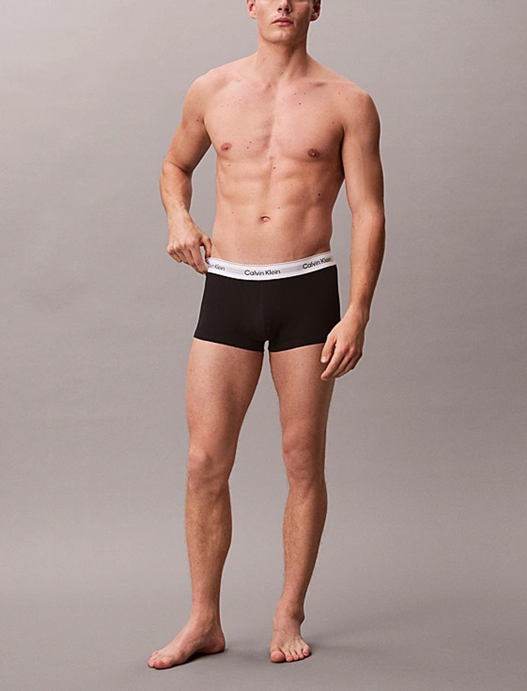 Boxer vita bassa Calvin Klein in confezione da 3 - Icon Cotton Stretch LV00NB4389 UB1