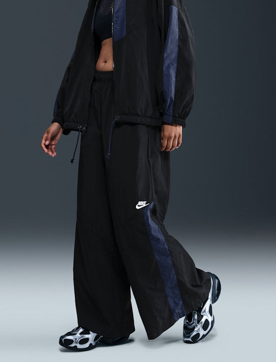 Pantaloni larghi in tessuto NIKE IH8508-010 Nero/Blu Donna