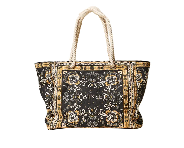 Borsa Shopper Twinset 261LB7BJJ St.Foulard Nero Donna