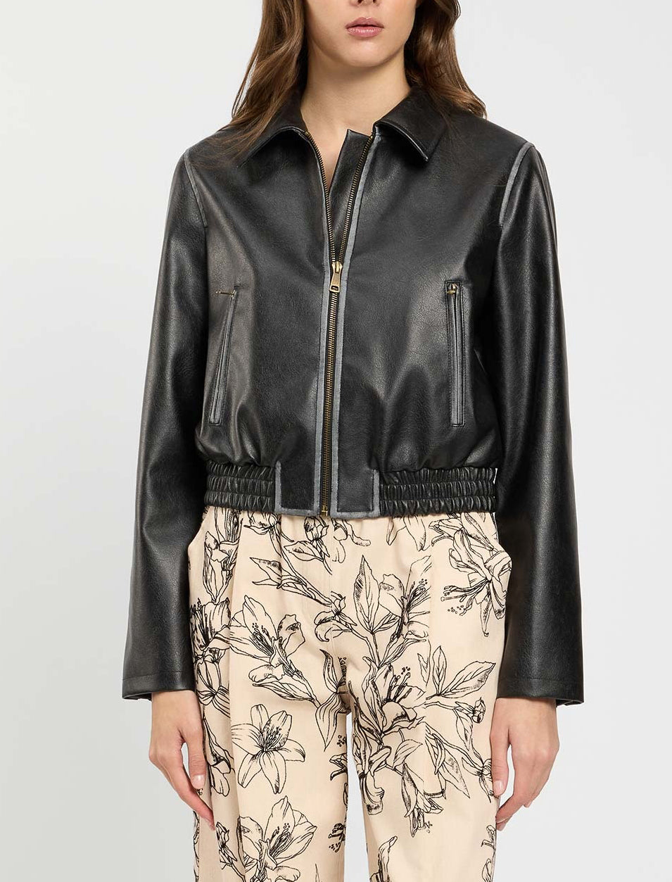 Giacca bomber Twinset 262LI2KCC nero donna