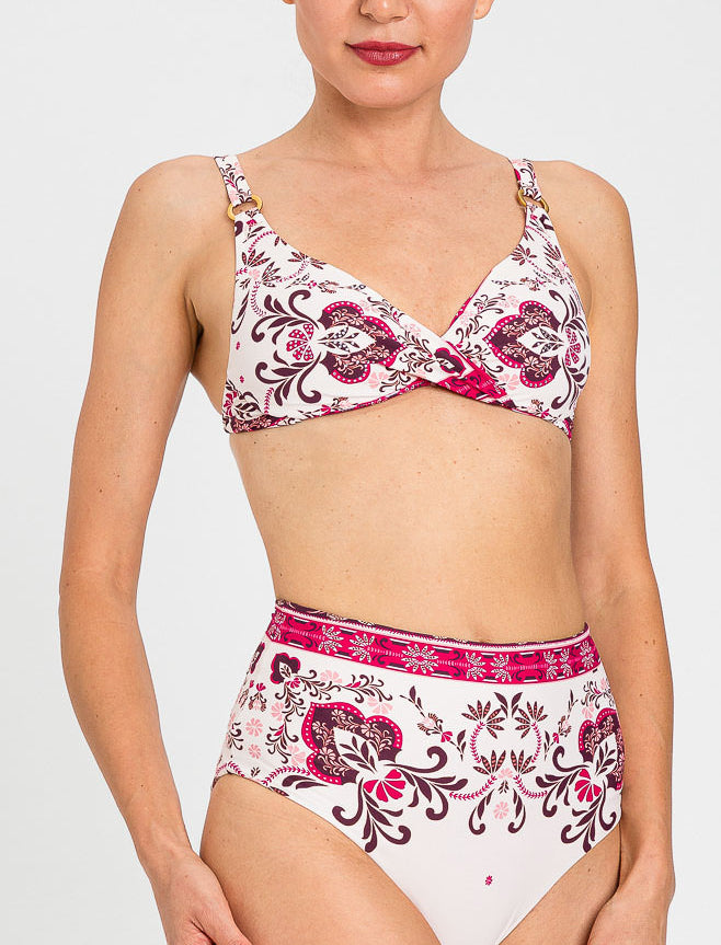 Ferretto da bagno con strass Twinset 26LMBQ55 Foulard Fucsia Donna