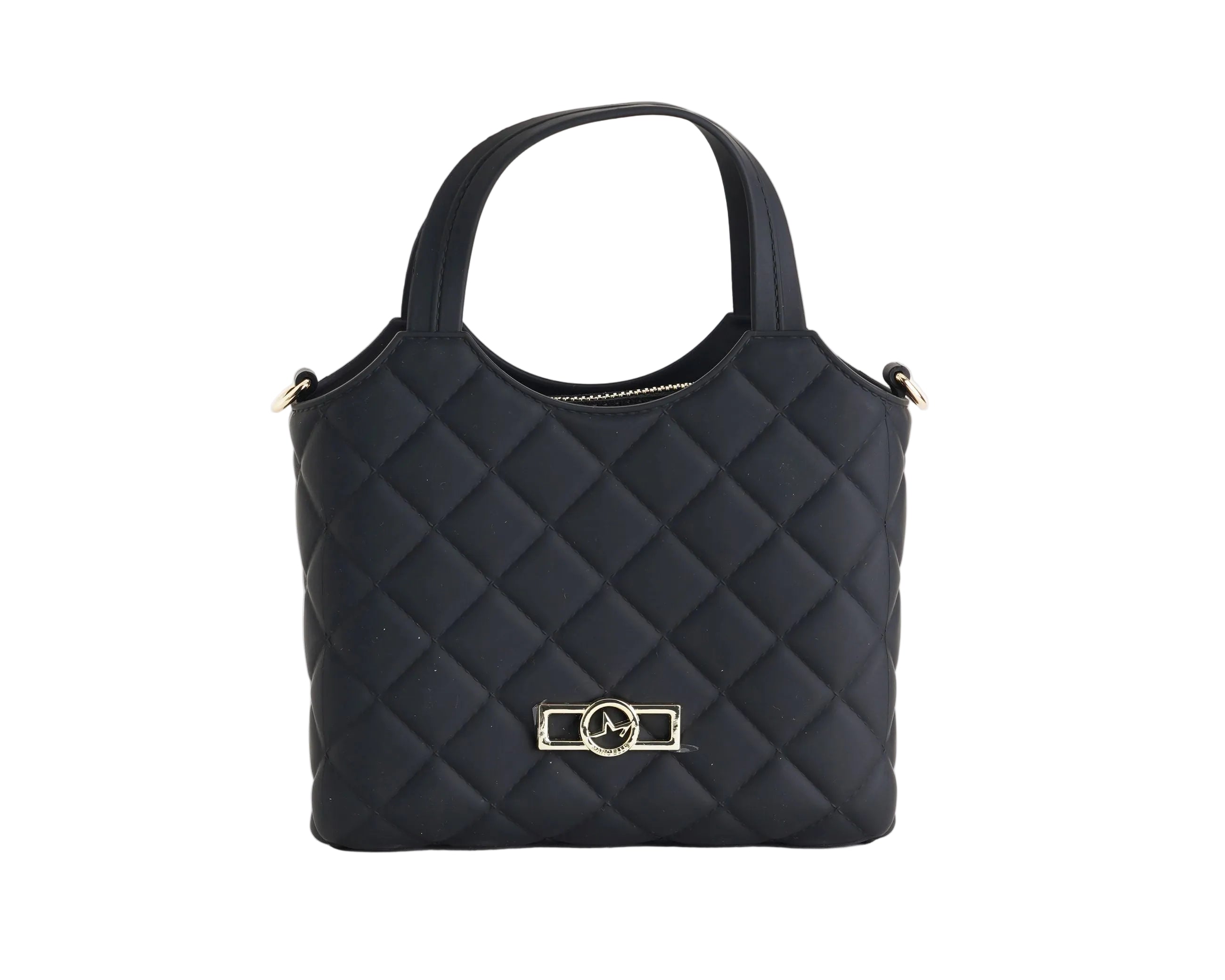 Borsa a mano Marc Ellis Flat Teen Donna Black Light Gold - Vista frontale
