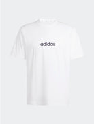 T-shirt Adidas Essentials Linear JE9000 bianca uomo foto catalogo