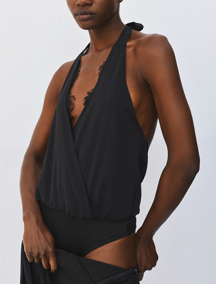 Body scollato Access Fashion 64-2152 Nero Donna