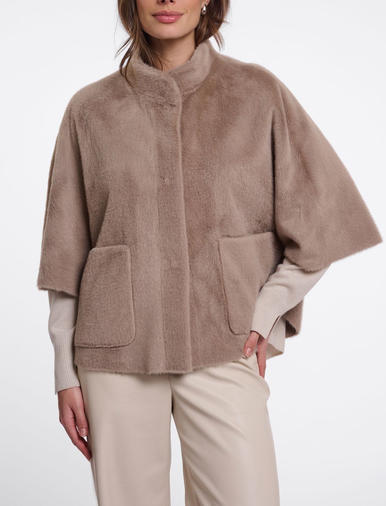 Cappa in pelliccia sintetica Rino&Pelle Dewi.7002611 Donna
