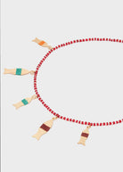 Collana Nalì Sea con Perline e Pendenti KACL0028 Rosso
