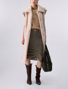 Gilet in montone sintetico Liu Jo 2F6050 T0300 Burro