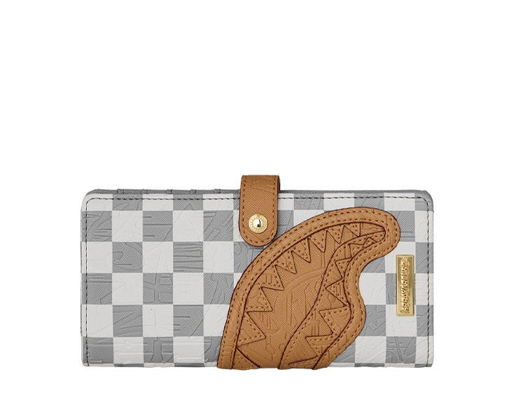 Portafoglio Sprayground Embossed Cream Check Single Fold 910W9402NSZ Unisex Uomo Donna