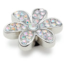 Jibbitz Crocs Silver Monochrome Daisy CR.4240 JIB argento monocromatico - Charm margherita accessori scarpe Crocs unisex