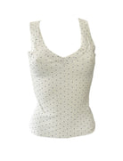Canotta a pois Vicolo UAB0254 Bianco/Blu