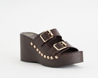 Sandalo con zeppa Exe 2671-10 Brown